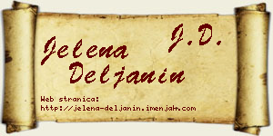Jelena Deljanin vizit kartica